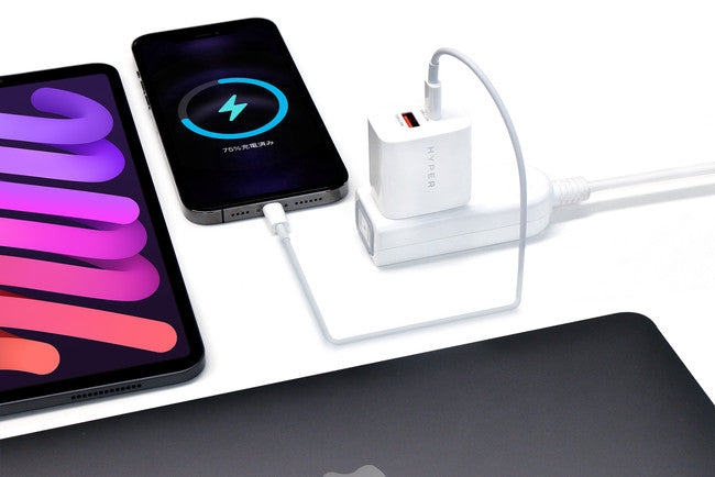 HYPER、最大20W&USB-C/Aの2口ポートのUSB電源アダプタ販売開始