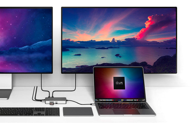 HYPER、M1 Macbookで4Kデュアル拡張ディスプレイを実現するUSB-Cハブ2種の販売開始