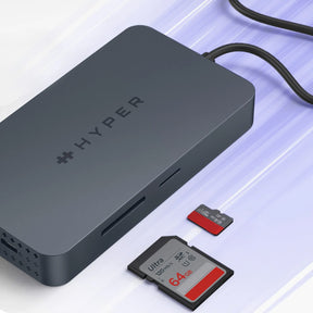 HyperDrive Next Dual 4K HDMI 10 Port USB-C ハブ For M1, M2, and M3 MacBooks