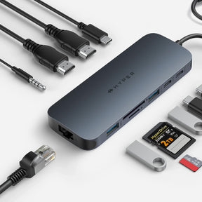 HyperDrive Next Dual 4K60Hz HDMI 11 Port USB-C ハブ