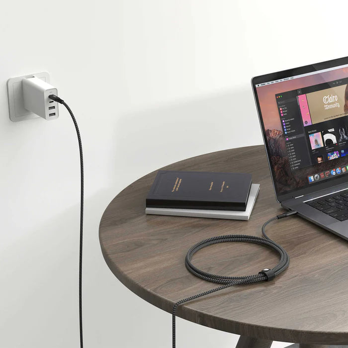 【セット品】HyperDrive USB4 モバイルドック + HyperDrive 100W / 10Gbps対応 USB-C to C 高耐久ケーブル(2m)