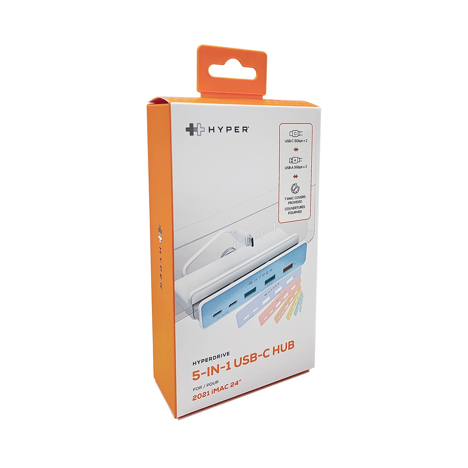 HyperDrive 5in1 USB-C Hub for iMac24" for M4/M3/M1