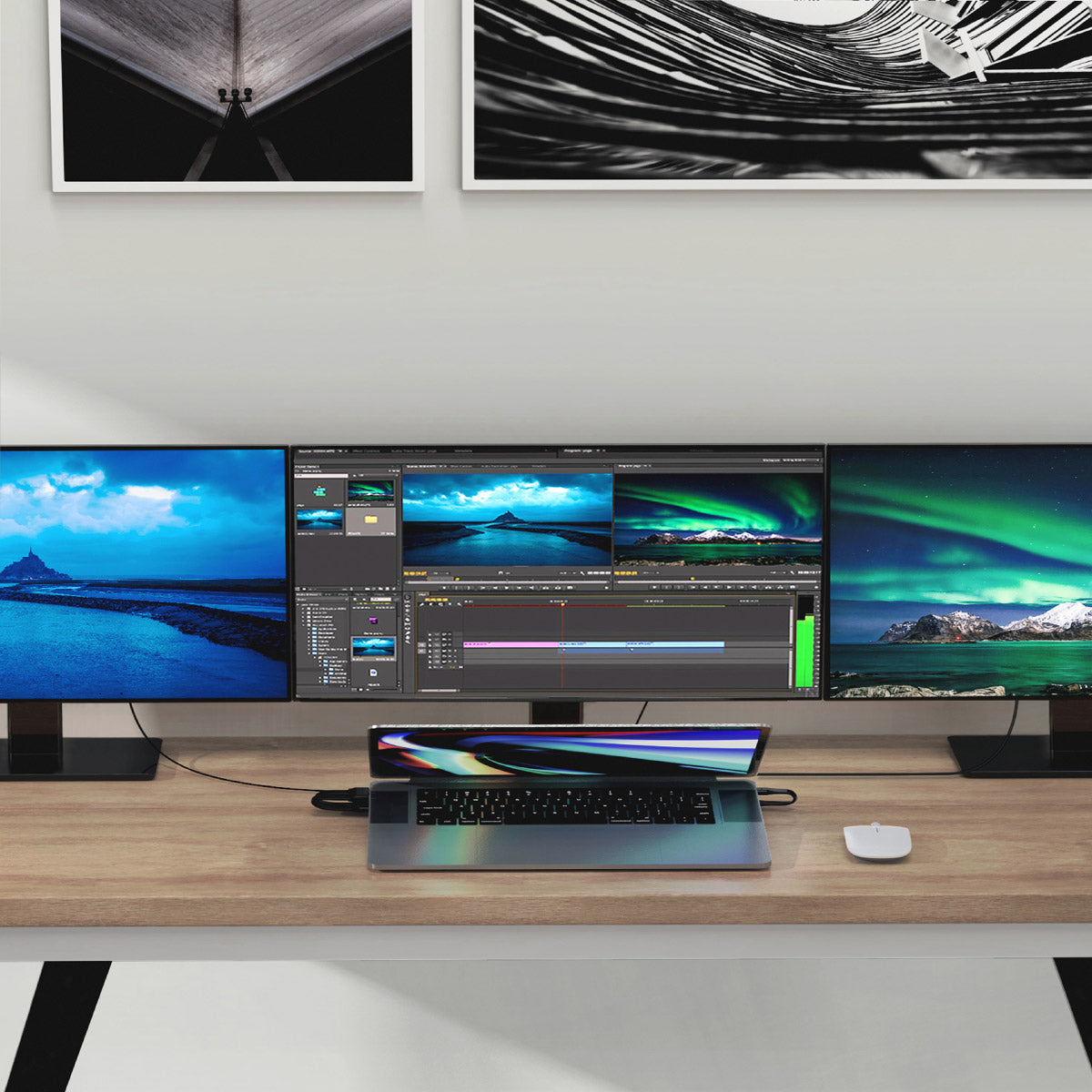 HyperDrive Triple 4K Display Dock 15ポート+Magnetic Module for MacBook Pro M1/M2/M3 2016-2023