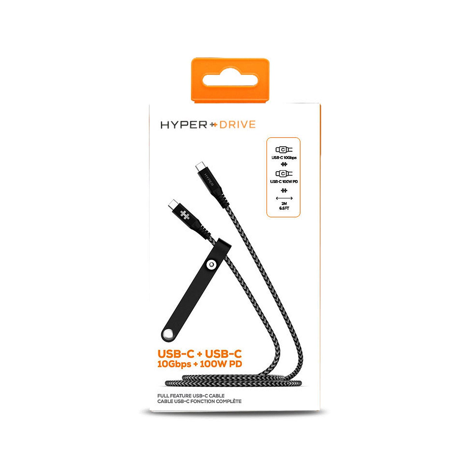 HyperDrive 100W / 10Gbpså¯Ÿå¿ USB-C to C é«èä¹
ã±ãŒãã«ïŒ2mïŒ