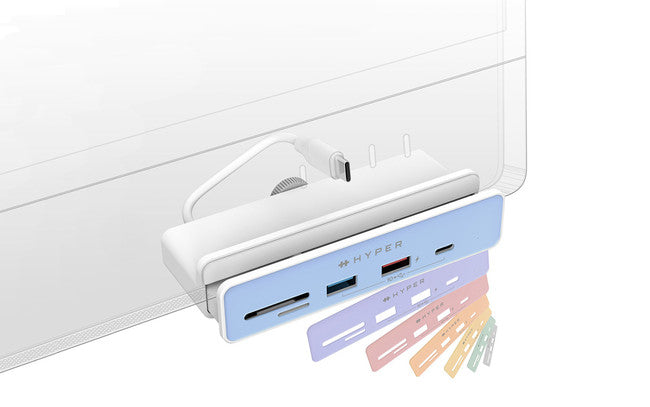 HYPER、iMac24インチ専用のカラーマッチングUSB-Cハブ2種、販売開始