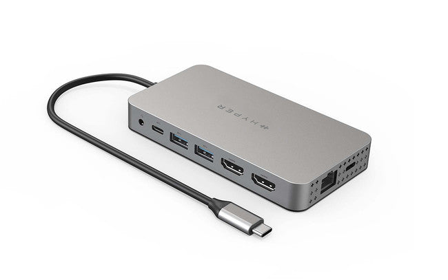 HYPER、M1 MacBookで4Kデュアル拡張ディスプレイを実現する10in1 USB-Cハブ 販売開始