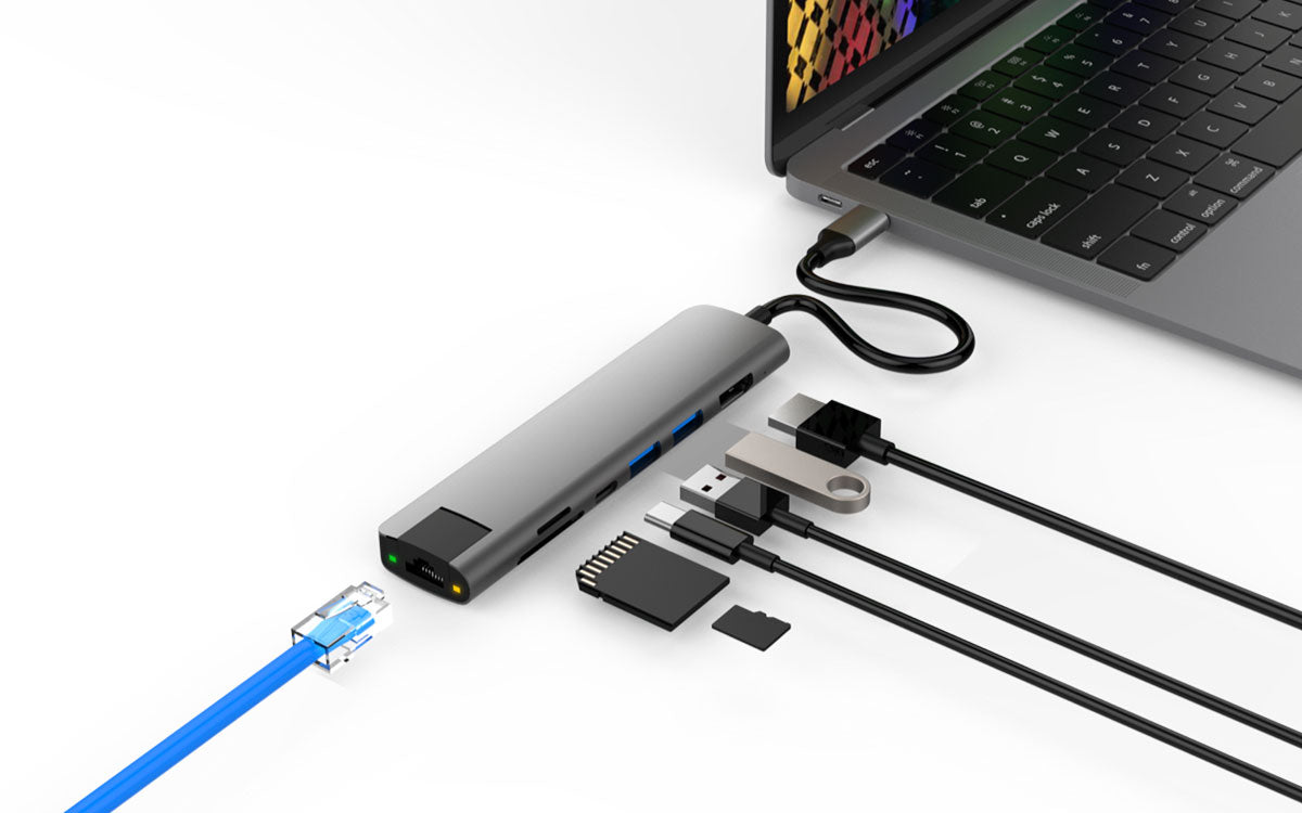 HYPER、薄さ1.3センチのスリムなハブ「HyperDrive SLAB 7-in-1 USB-Cハブ」発売