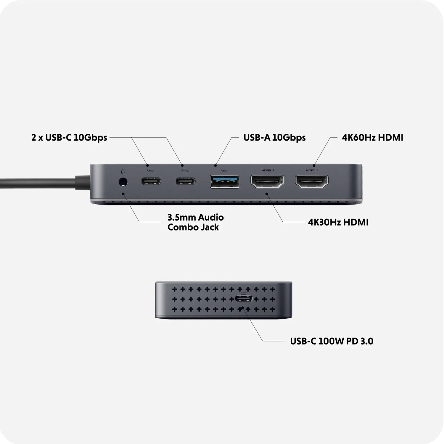 【予約】HyperDrive Next Dual 4K HDMI 7 Port USB-C ハブ