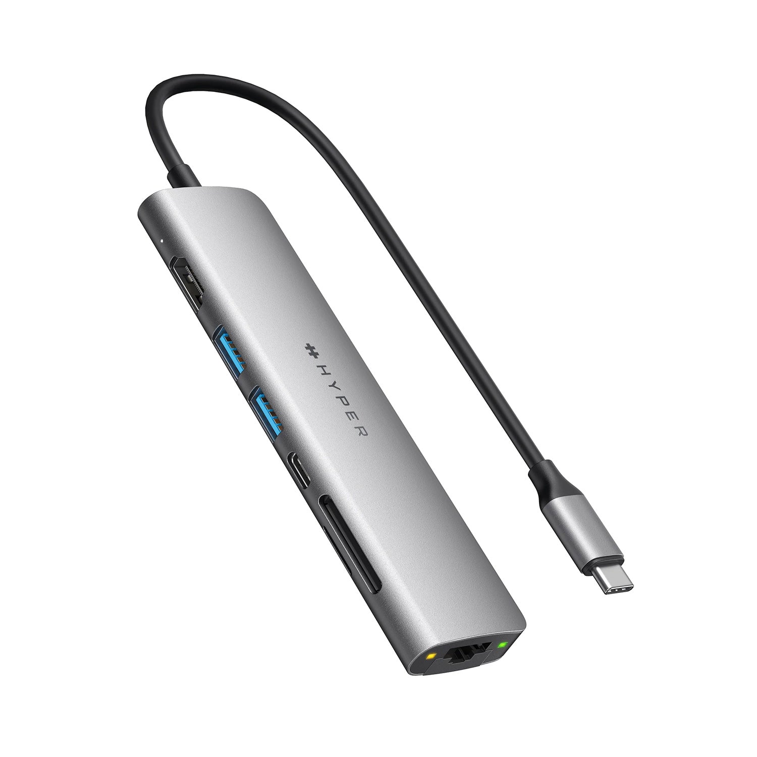 <5月限定タイムセール>HyperDrive SLAB 7-in-1 USB-C Hub（グレー）