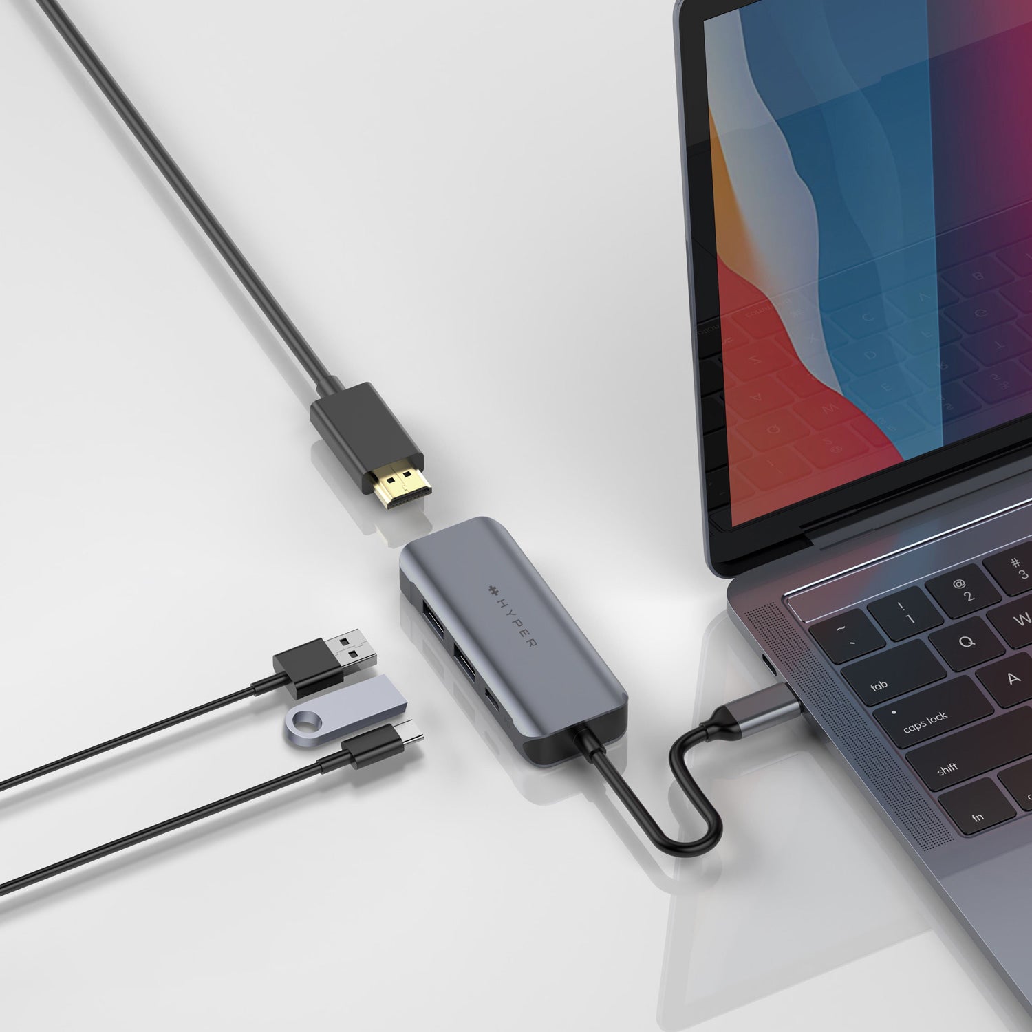 HyperDrive 4-in-1 USB-C ハブ