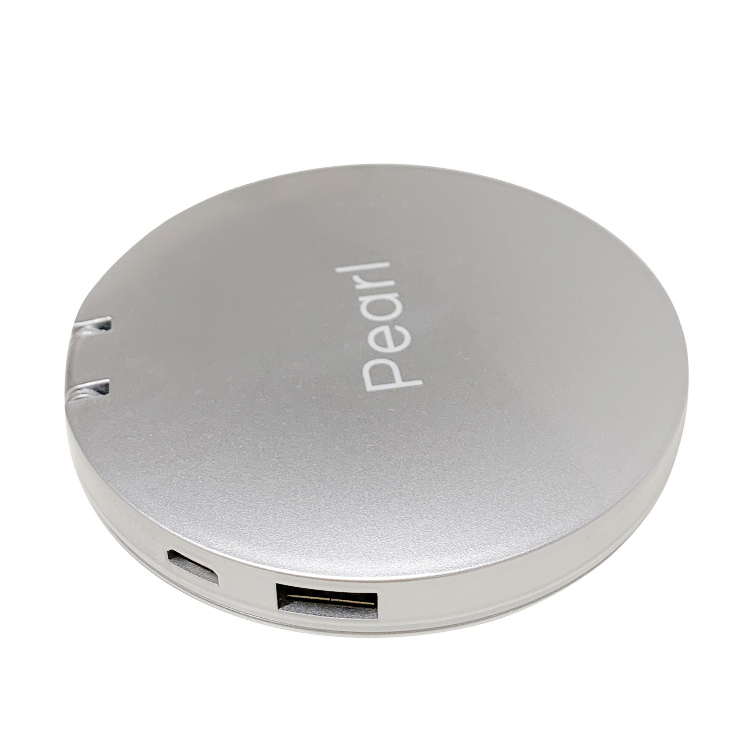 [訳あり] Hyper LEDコンパクトミラー＆モバイルバッテリー パール ※開封・パッケージ不良