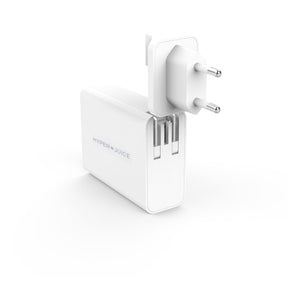 HyperJuice GaN 100W Dual USB-C/USB-A ACアダプタ