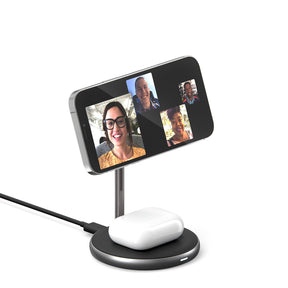 HyperJuice マグネット式2-in-1ワイヤレス充電スタンド